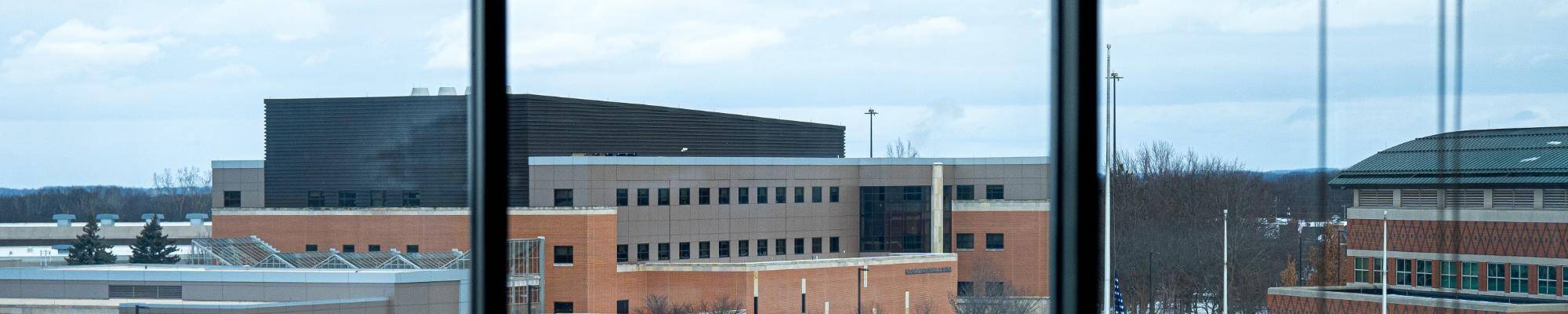 Captured from the three floor of the Mary Idema Library, the Valley Campus covered in snow on December 8th.